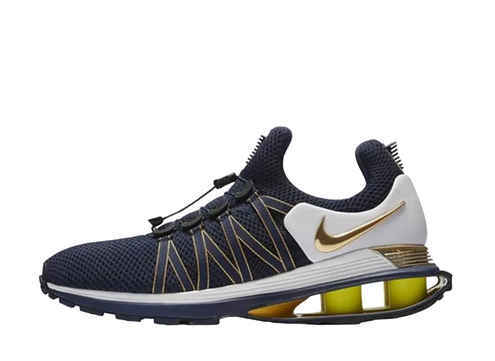 Nike Shox Gravity "Midnight Navy Metallic Gold"