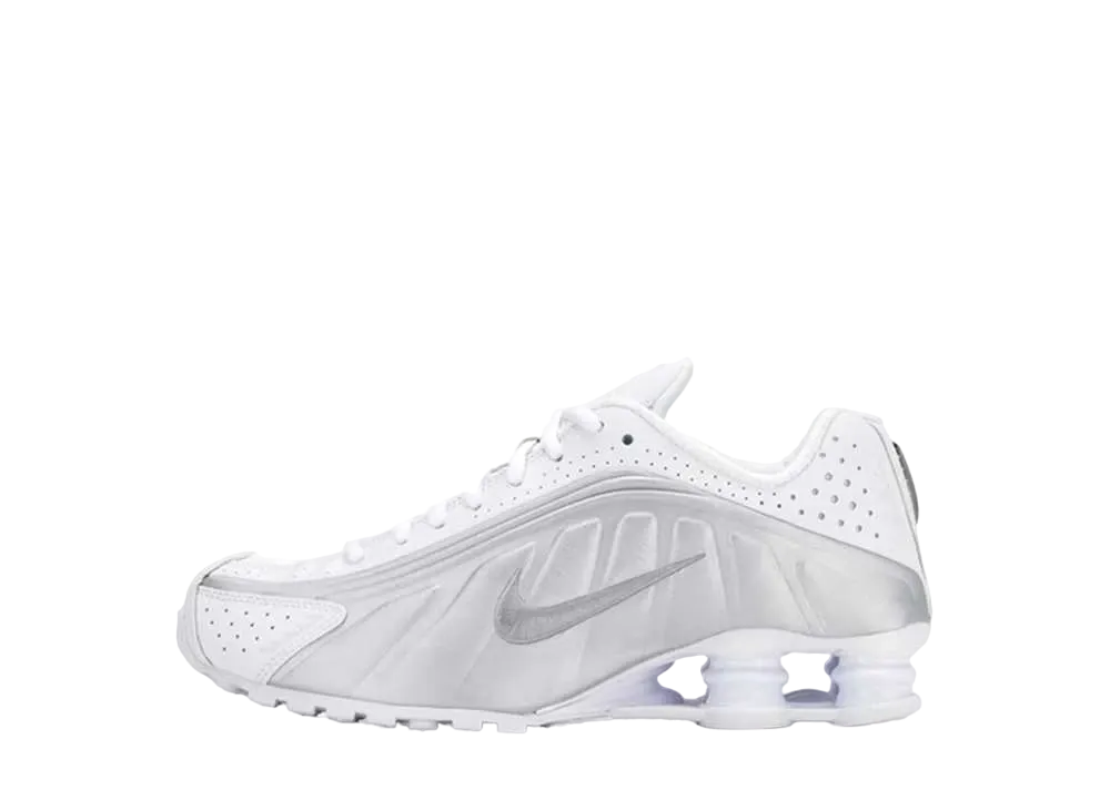 Nike GS Shox R4 "White Metallic Silver"