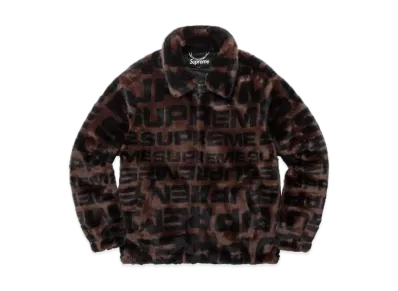 Supreme Faux Fur Repeater Bomber "Brown"