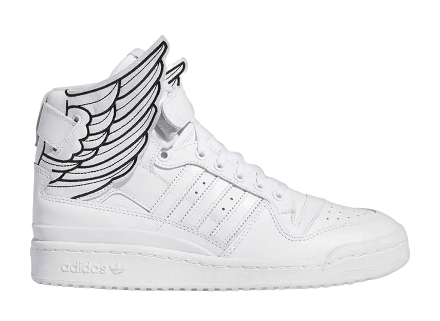 アディダス JEREMY SCOTT WING スニーカー ホワイト 新品未使用 スニダンで購入可】9/3発売 Jeremy Scott × adidas Forum Hi