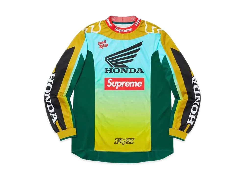 Supreme / Honda®/ Fox® Racing Moto Jersey Top "Moss"