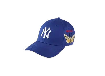 GUCCI x NY Yankees Baseball Cap Butterfly "Blue"