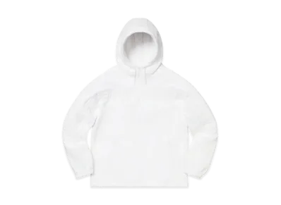 Supreme Polartec® Half Zip Hooded Sweatshirt "White"