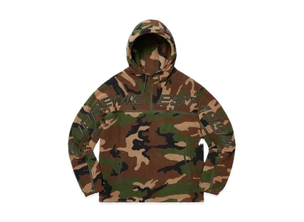 Supreme Polartec® Half Zip Hooded Sweatshirt "Woodland Camo"