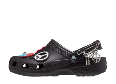 クロックス クラシック クリエイト ユア ピース クロッグ "ブラック"