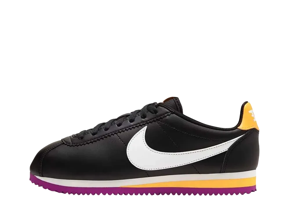 Nike Women's Classic Cortez "Black/Laser Orange Vivid Purple"