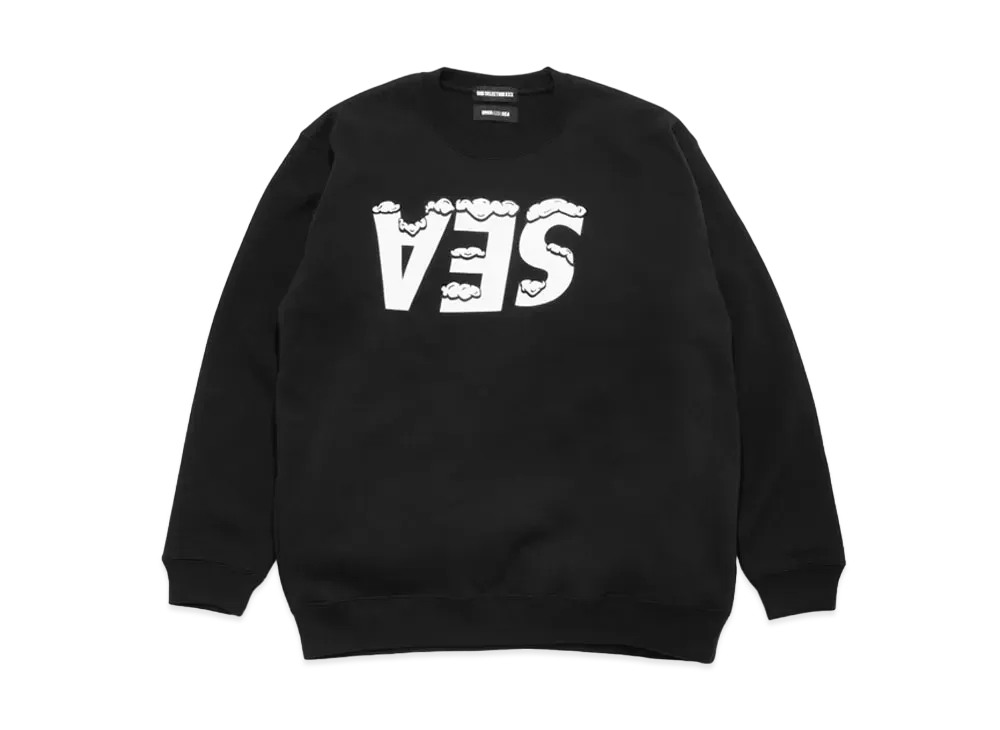 GOD SELECTION XXX x WIND AND SEA CREWNECK SWEAT GX-A22-WSCS-01 "Black"