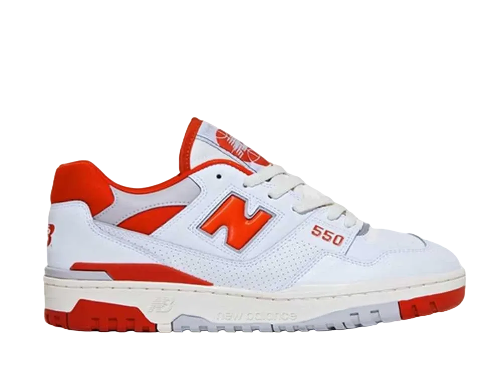 size? × New Balance 550 College Pack "White/Orange"