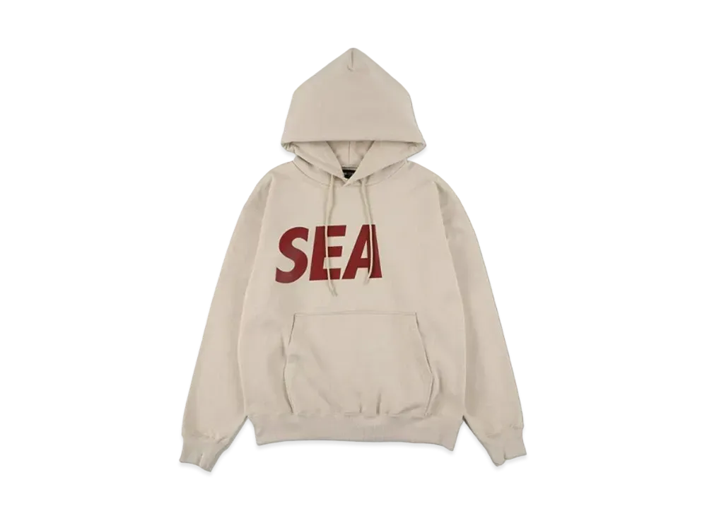 WIND AND SEA SEA Hoodie "Taupe-Bordeaux"