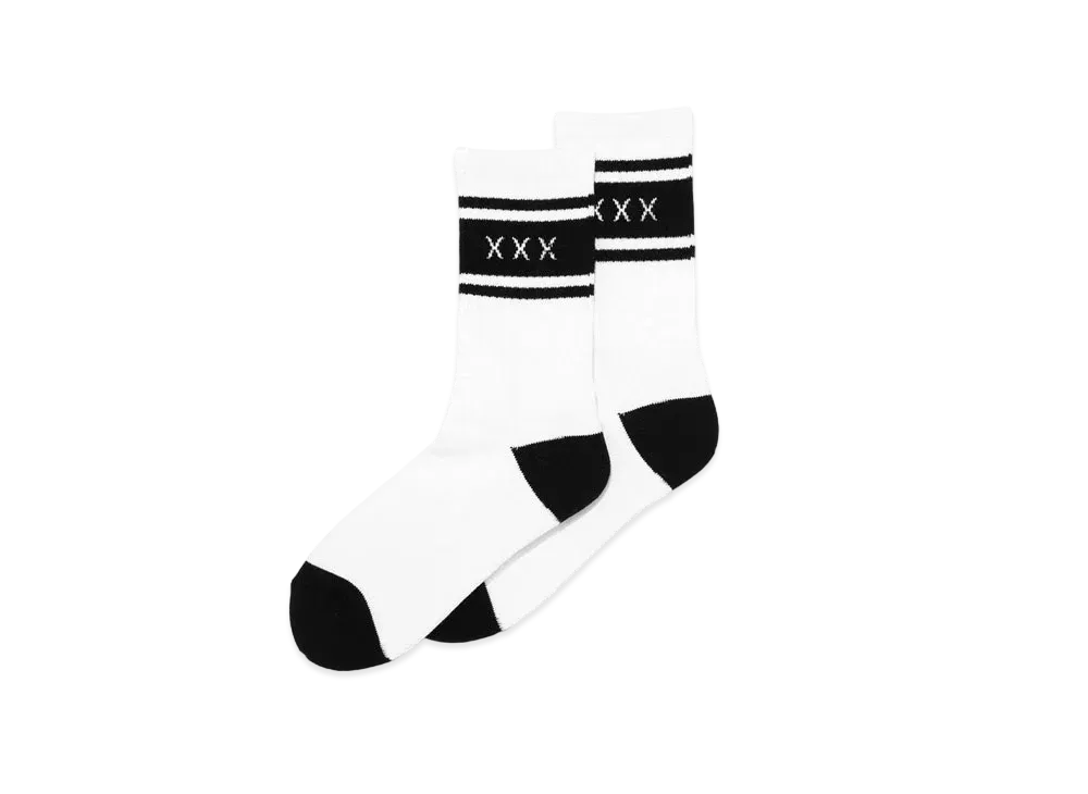 GOD SELECTION XXX x WIND AND SEA SOCKS GX-A22-WSSO-01 "White/Black"