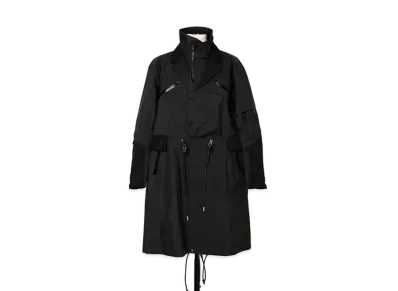 sacai / ACRONYM TRENCH COAT "Black"