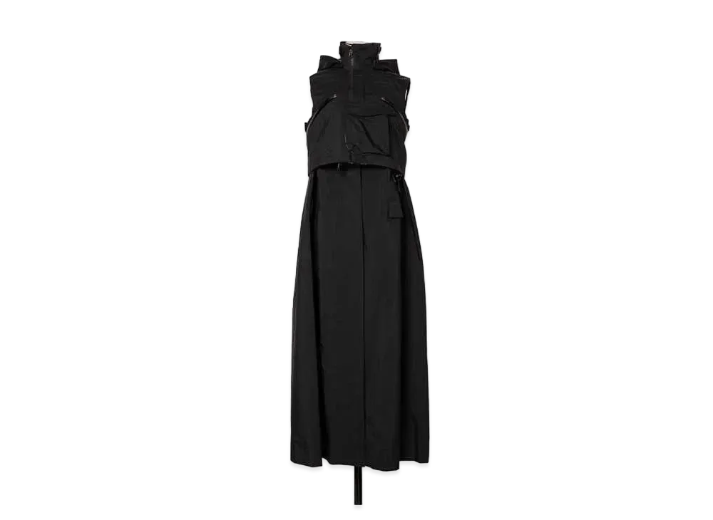 sacai / ACRONYM TRENCH DRESS "Black"