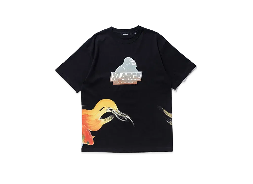 XLARGE S/S TEE KINGYO SKIN SLANTED OG "Black"