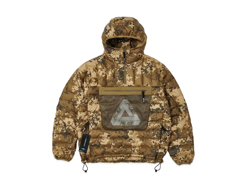 PALACE PERTEX Q-LITE DOWN JACKET "Brown Moss Camo"