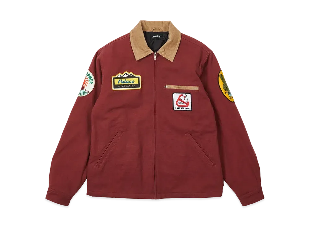 PALACE BADGE WORK JACKET "Wine"