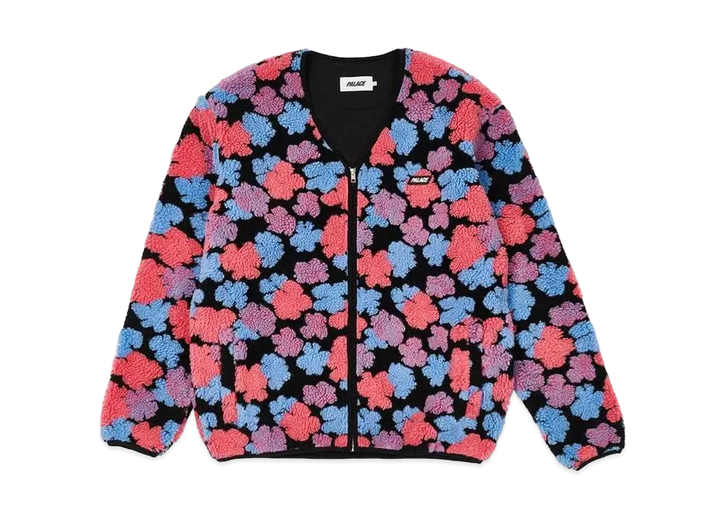 PALACE SHEARLING CARDIGAN "Multi"