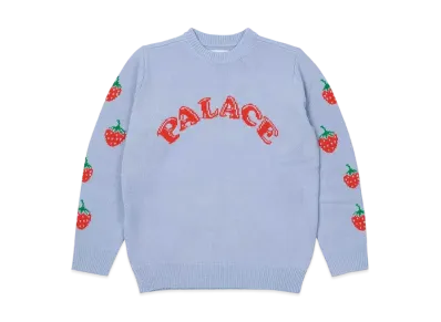 PALACE STRAWBERRY KNIT "Baby Blue"