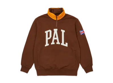 PALACE PAL GB 1/4 ZIP "Brown"
