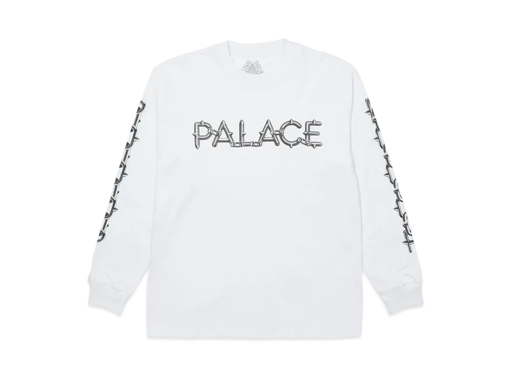 PALACE SPIKE LONGSLEEVE "White"