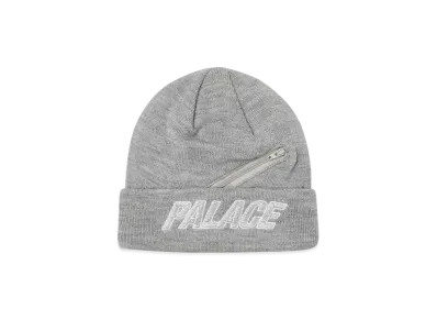 PALACE ZIP POCKET BEANIE "Grey Marl"