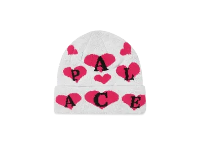 PALACE LOVE ME JACQUARD BEANIE "White"