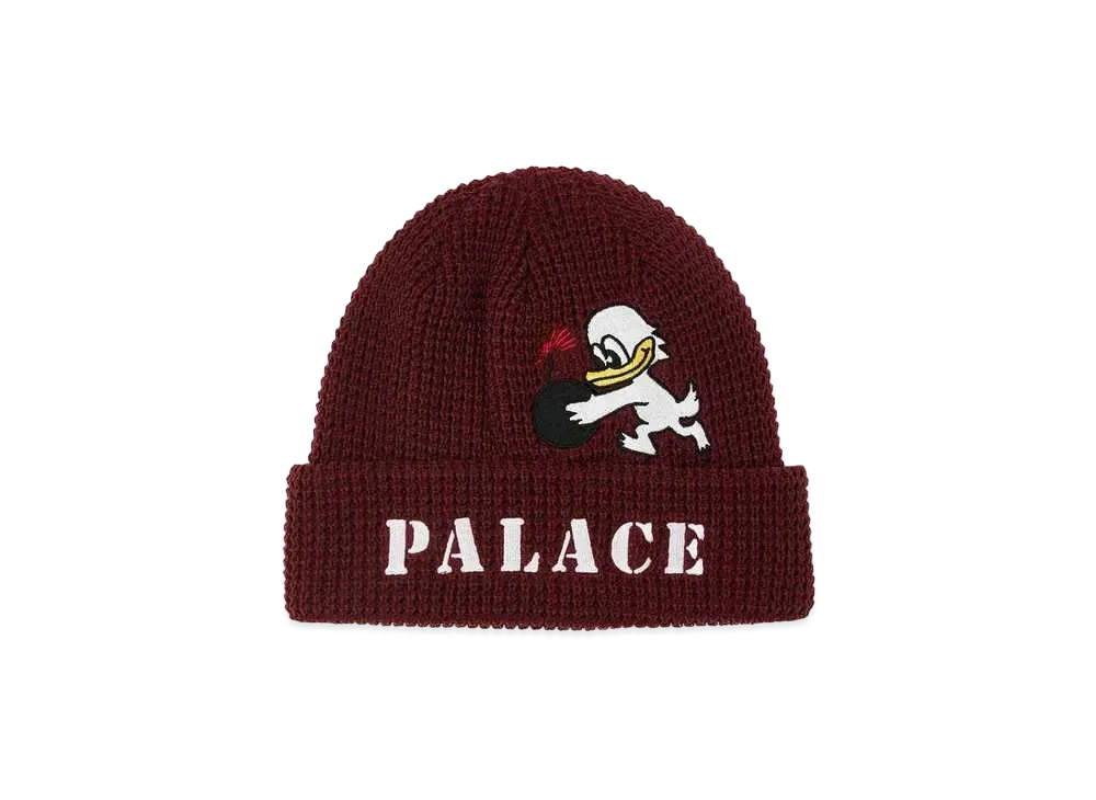 PALACE DUCK BOMB BEANIE "Wine"