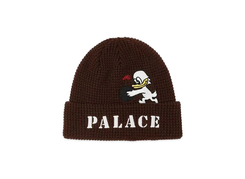 PALACE DUCK BOMB BEANIE "Brown"