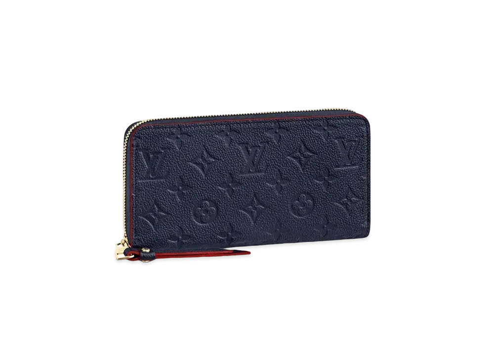 Louis Vuitton Zippy Wallet Monogram Empreinte "Marine Rouge"