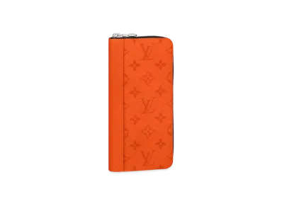 Louis Vuitton Zippy Wallet Vertical Taigarama "Volcano Orange"