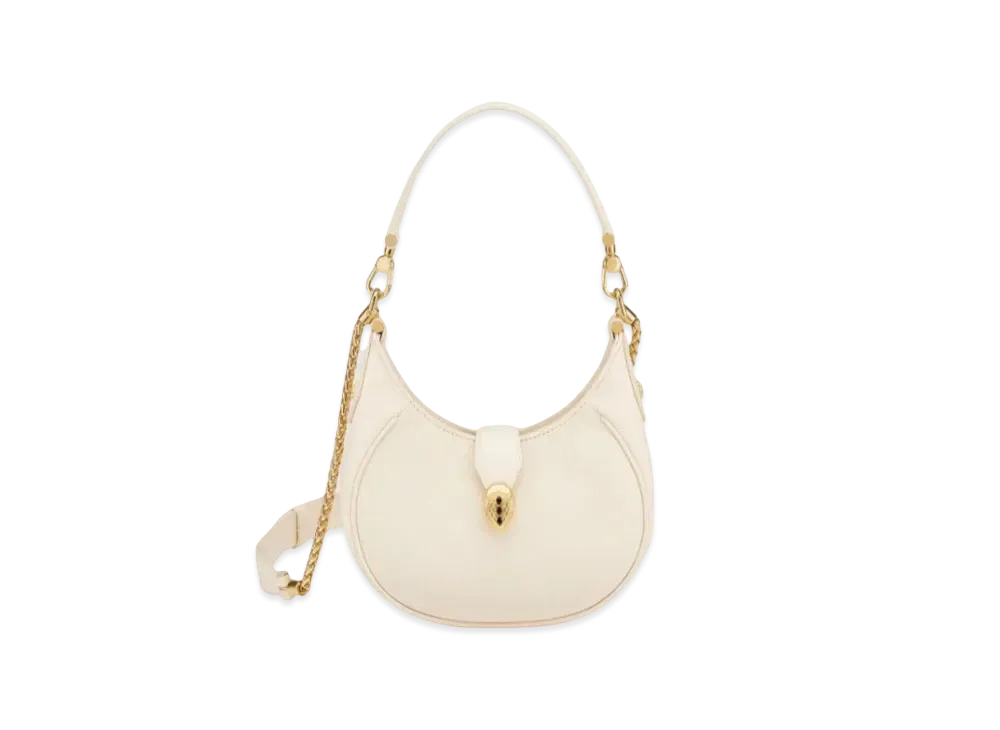 BVLGARI Serpenti Ellipse Crossbody Bag "Ivory"