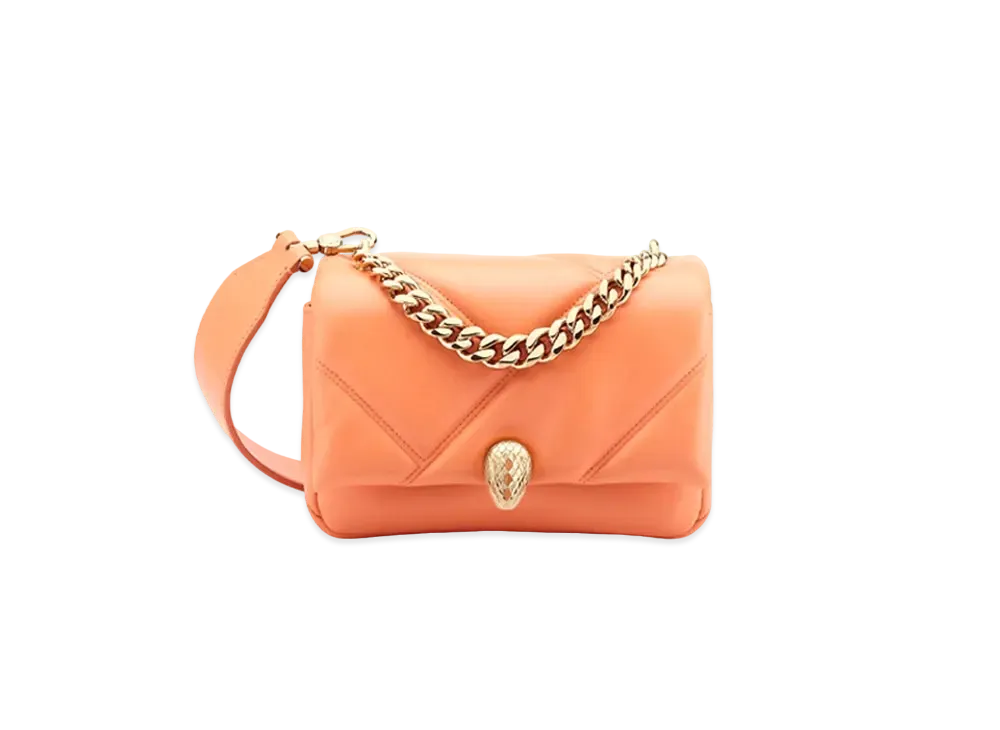 BVLGARI Serpenti Cabochon Crossbody Mini Bag "Orange"