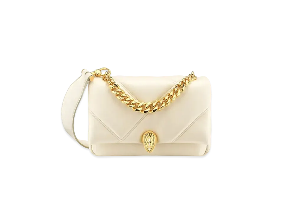 BVLGARI Serpenti Cabochon Crossbody Mini Bag "Ivory"