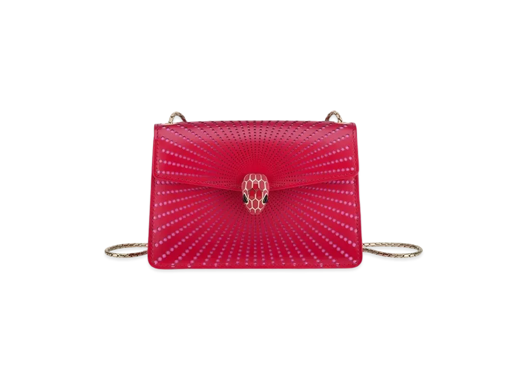 BVLGARI Serpenti Forever Crossbody Mini Bag "Red"