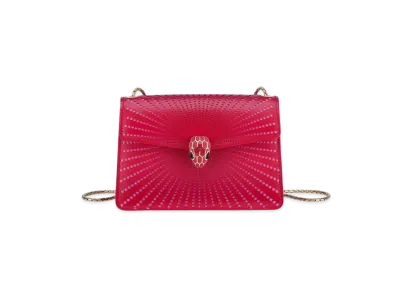 BVLGARI Serpenti Forever Crossbody Mini Bag "Red"