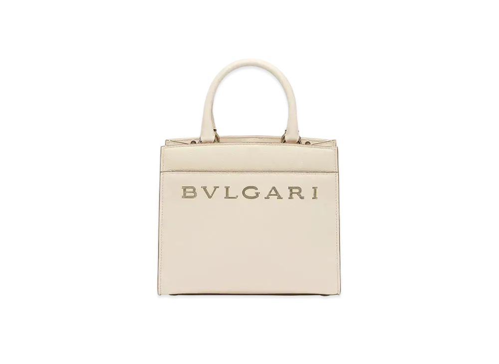 BVLGARI Logo Tote "Ivory"