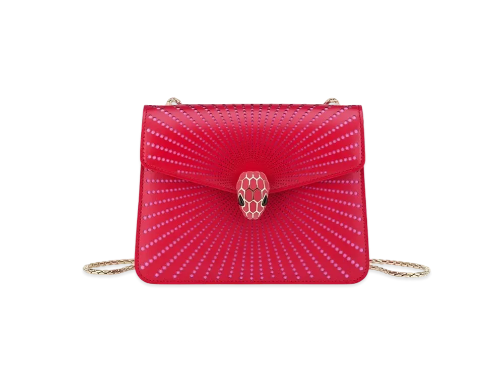 BVLGARI Serpenti Forever Crossbody Bag "Red"