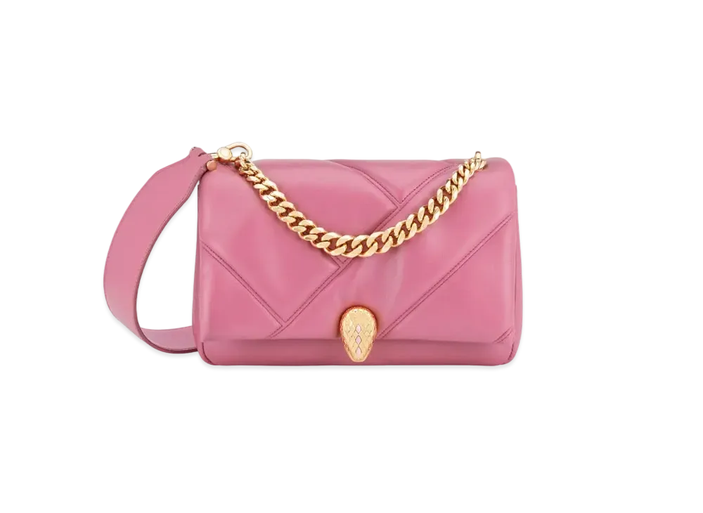 BVLGARI Serpenti Cabochon Crossbody Bag "Pink"