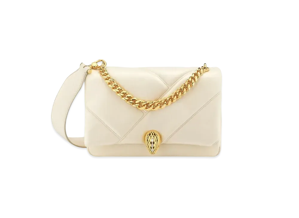 BVLGARI Serpenti Cabochon Crossbody Bag "Ivory"