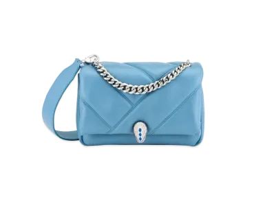 BVLGARI Serpenti Cabochon Crossbody Bag "Blue"