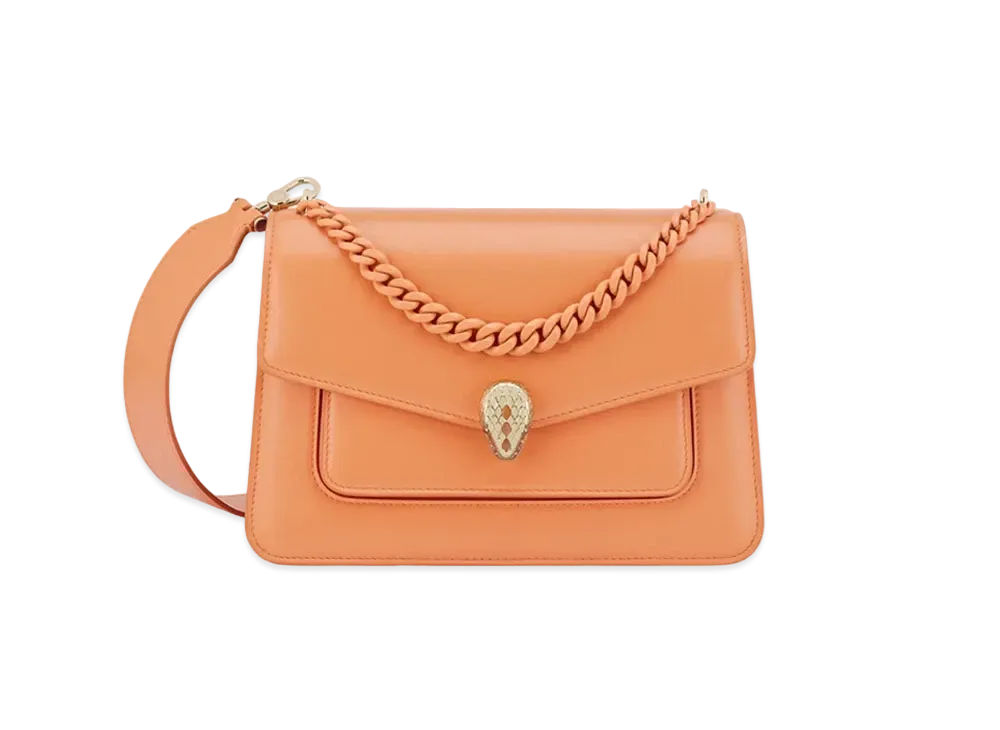 BVLGARI Serpenti Forever Crossbody Bag "Orange"