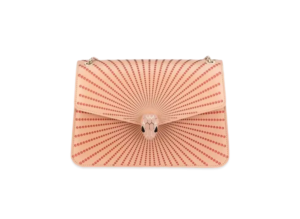 BVLGARI Serpenti Forever Shoulder Bag "Caramel Topaz Beige"