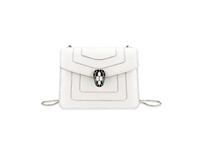 BVLGARI Serpenti Forever Crossbody Bag "White"