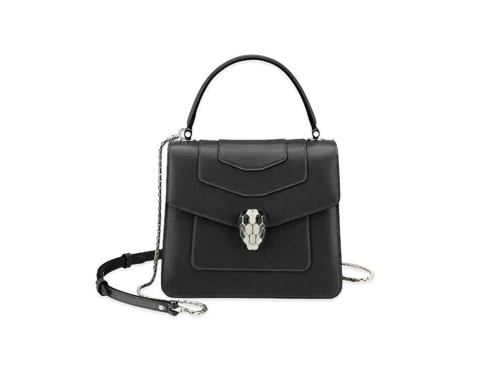 BVLGARI Serpenti Forever Crossbody Bag "Black"