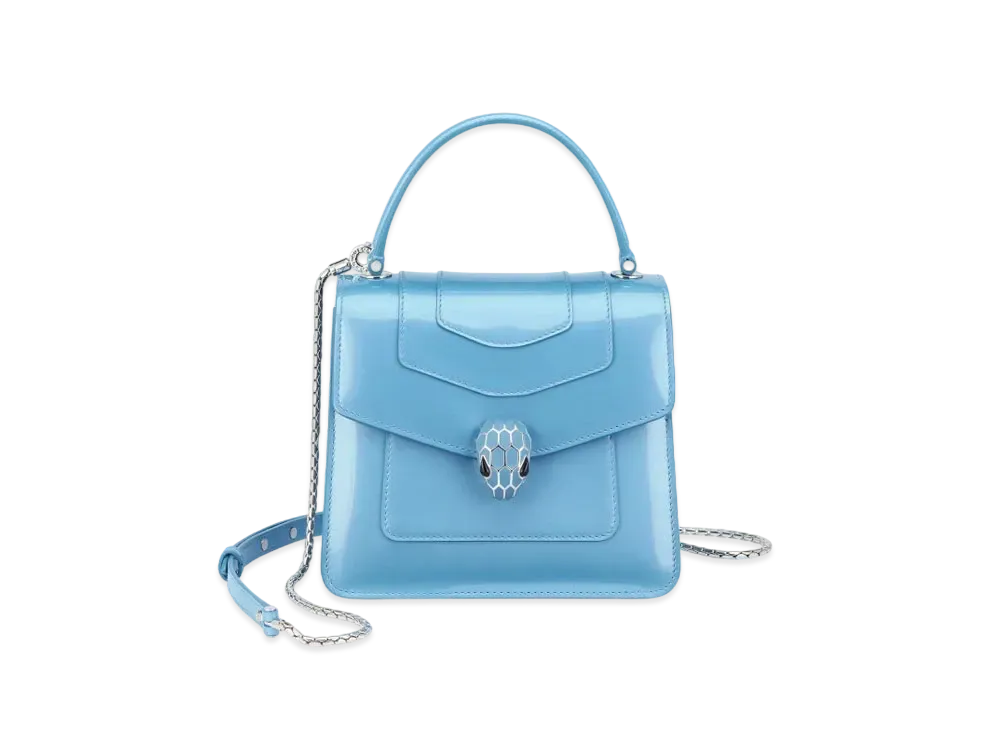 BVLGARI Serpenti Forever Top Handle "Niagara Sapphire Blue"