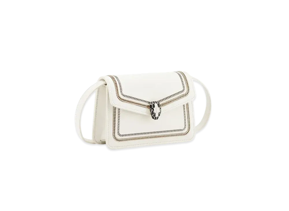 BVLGARI Serpenti Forever Mini Bag "White"
