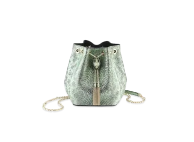 BVLGARI Serpenti Forever Bucket Bag "Green"