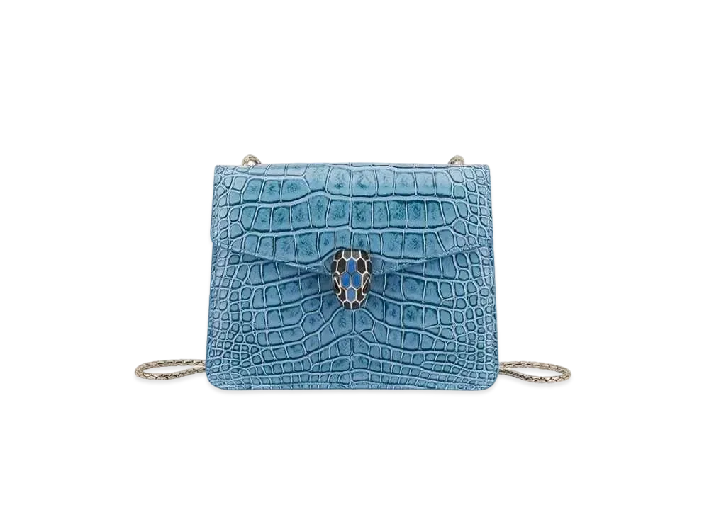 BVLGARI Serpenti Forever Crossbody Bag "Blue"