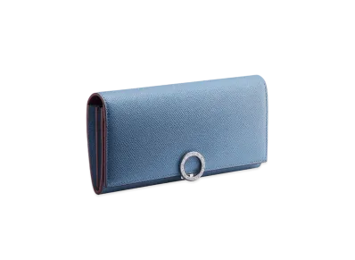 BVLGARI Clip Large Wallet "Blue"