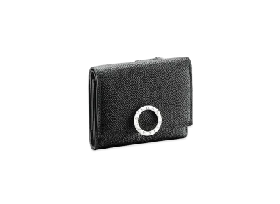 BVLGARI Clip Trifold Wallet "Black"