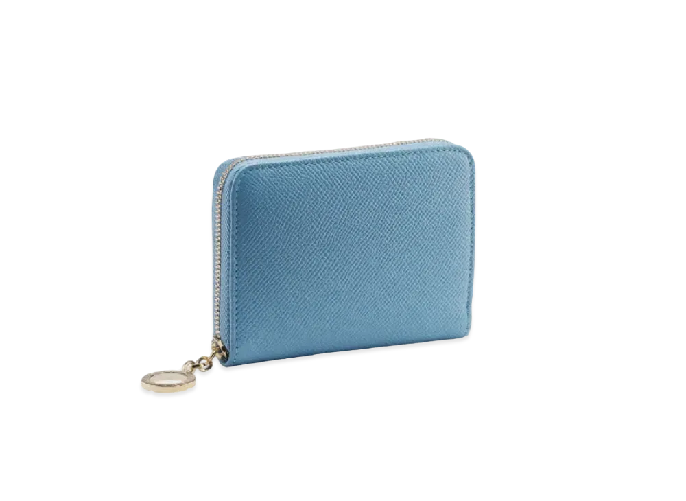 BVLGARI BVLGARI Zip Wallet "Blue"